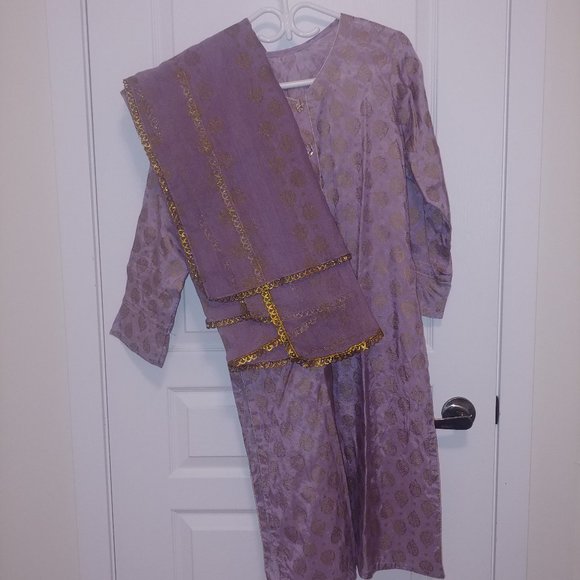 3 piece Karandi Cotton suite - Picture 3 of 4